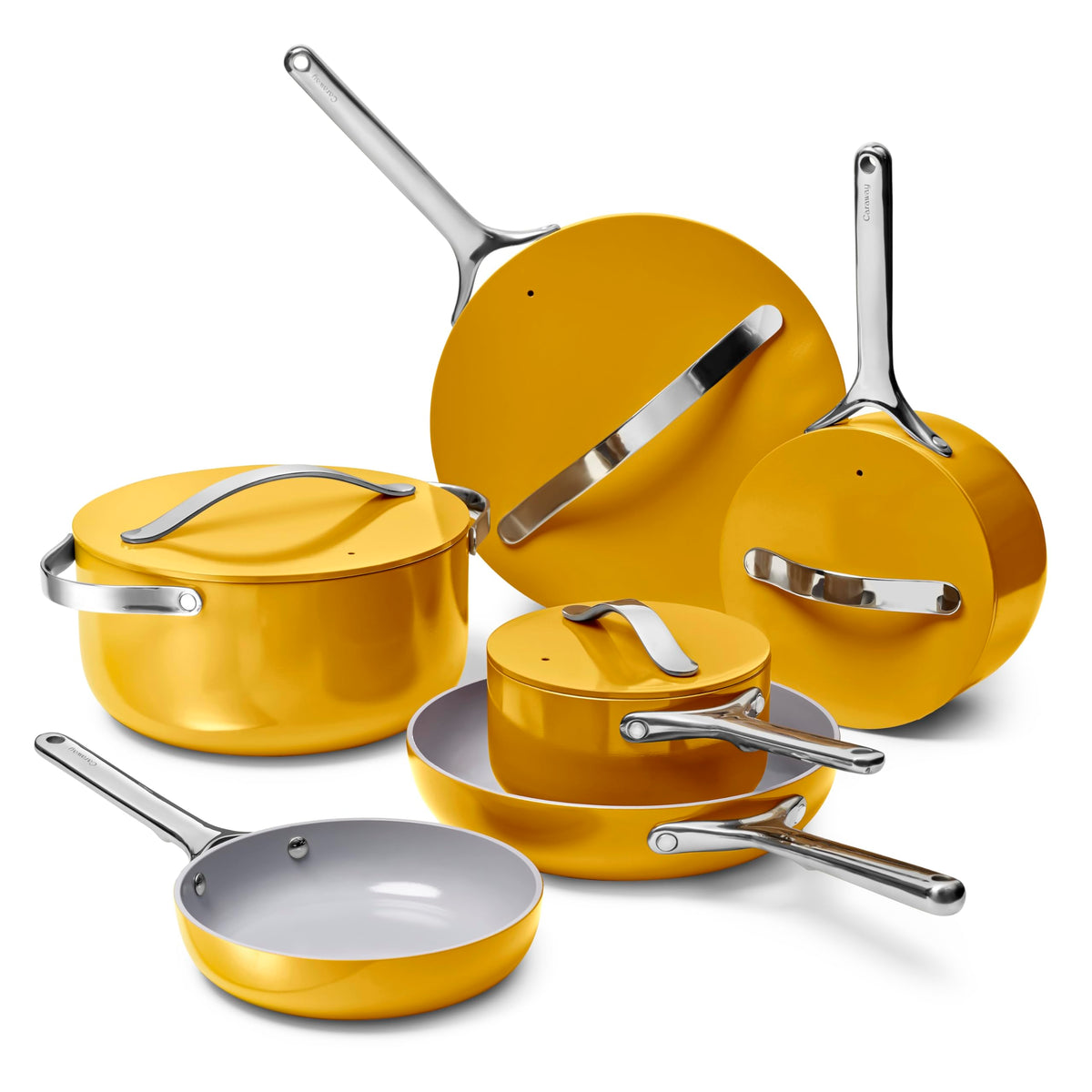 Ceramic Nonstick Cookware Set With Storage