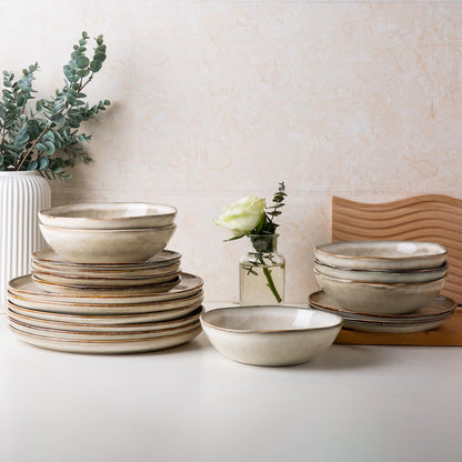 Reactive Glaze Stoneware Dinnerware Set
