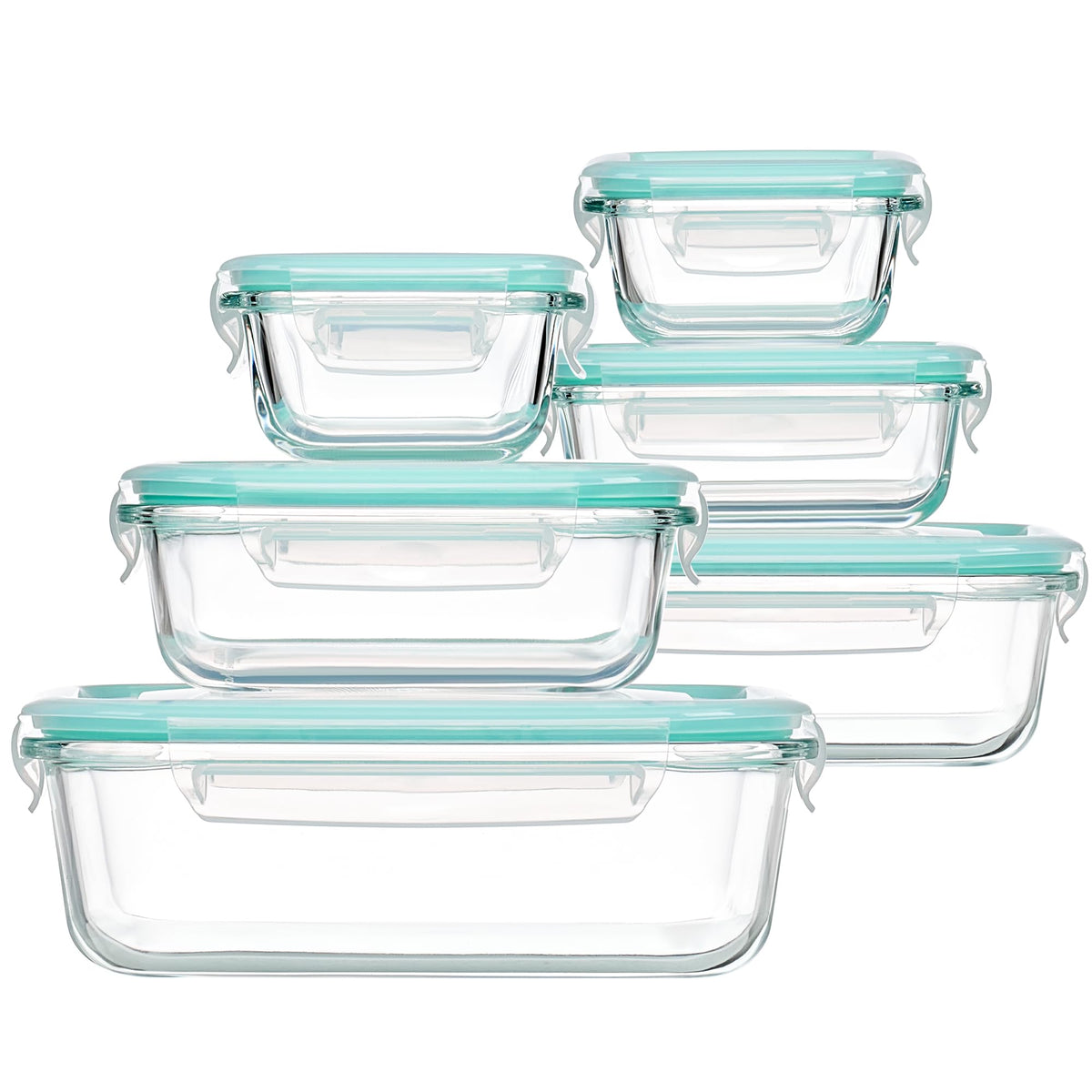 8-Piece Glass Food Storage Container Set