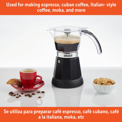 Electric Cuban Espresso Maker With Compact Design