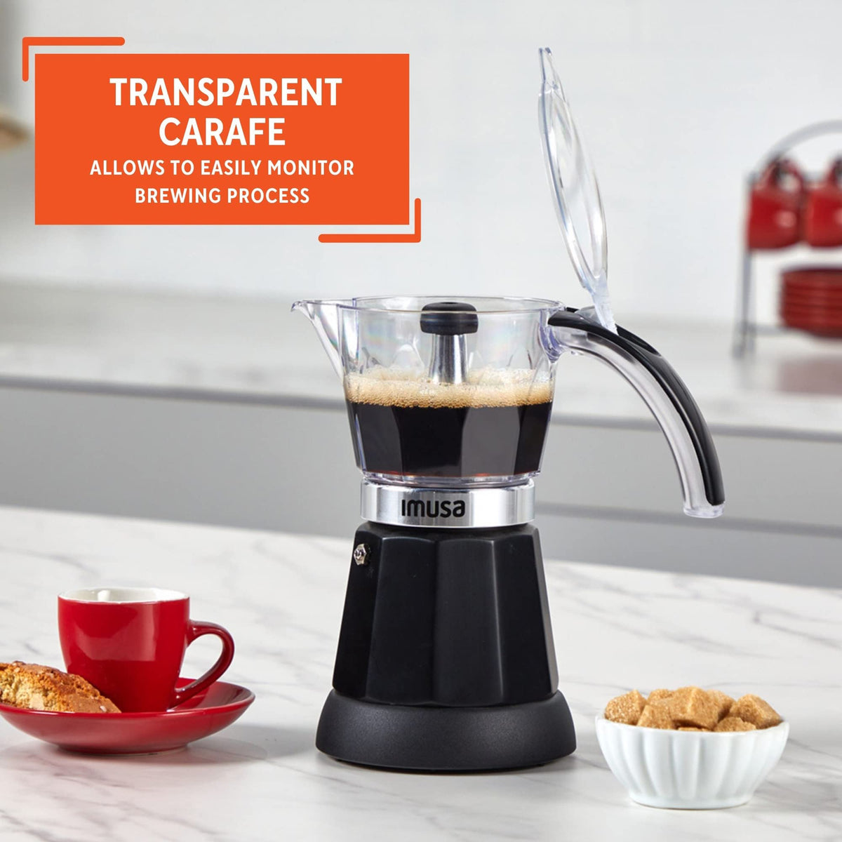 Electric Cuban Espresso Maker With Compact Design