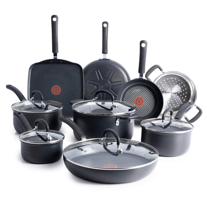 17-Piece Hard-Anodized Nonstick Cookware Set