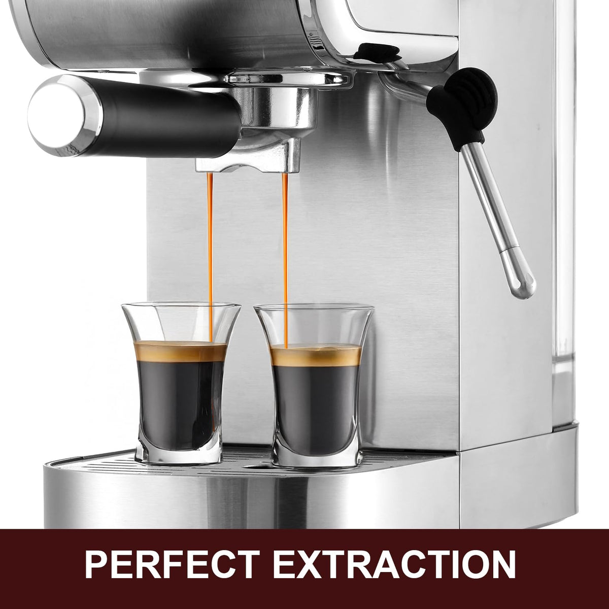 20-Bar Espresso Machine With Steam Milk Frother