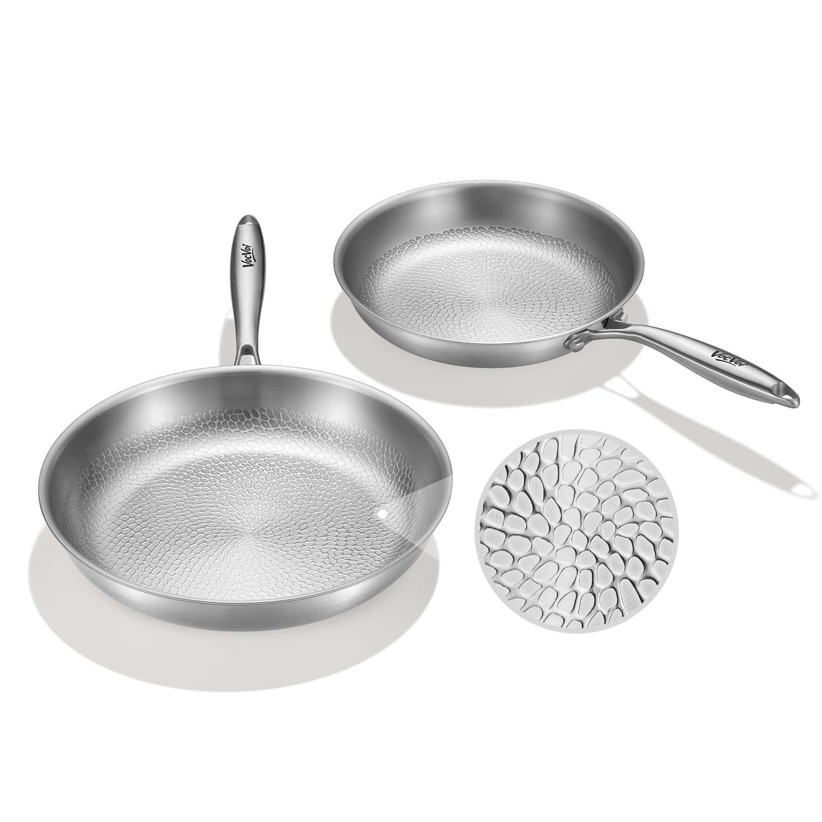 Titanium Nonstick Frying Pan With Glass Lid