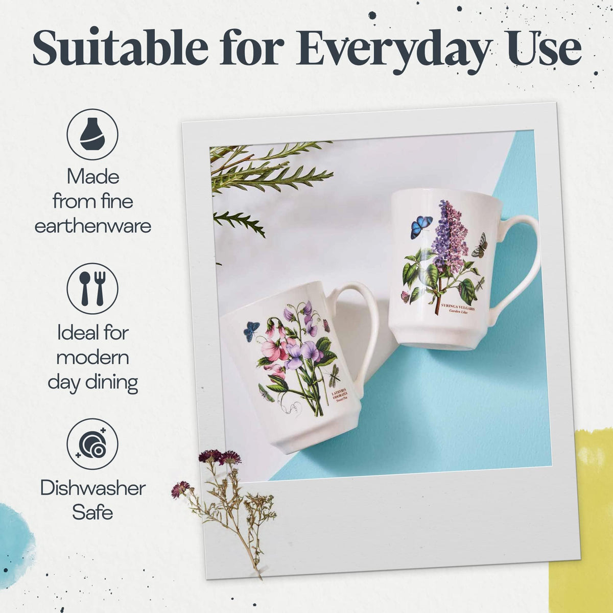 30-Piece Floral Botanical Dinnerware Set