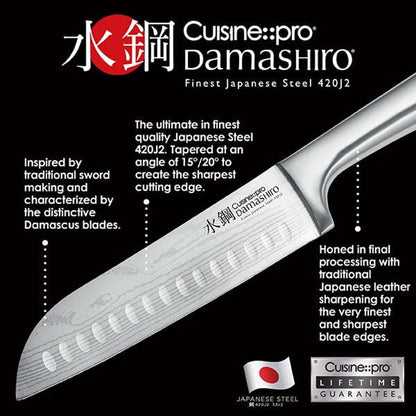 Japanese Steel Knife Set With Acacia Wood Block