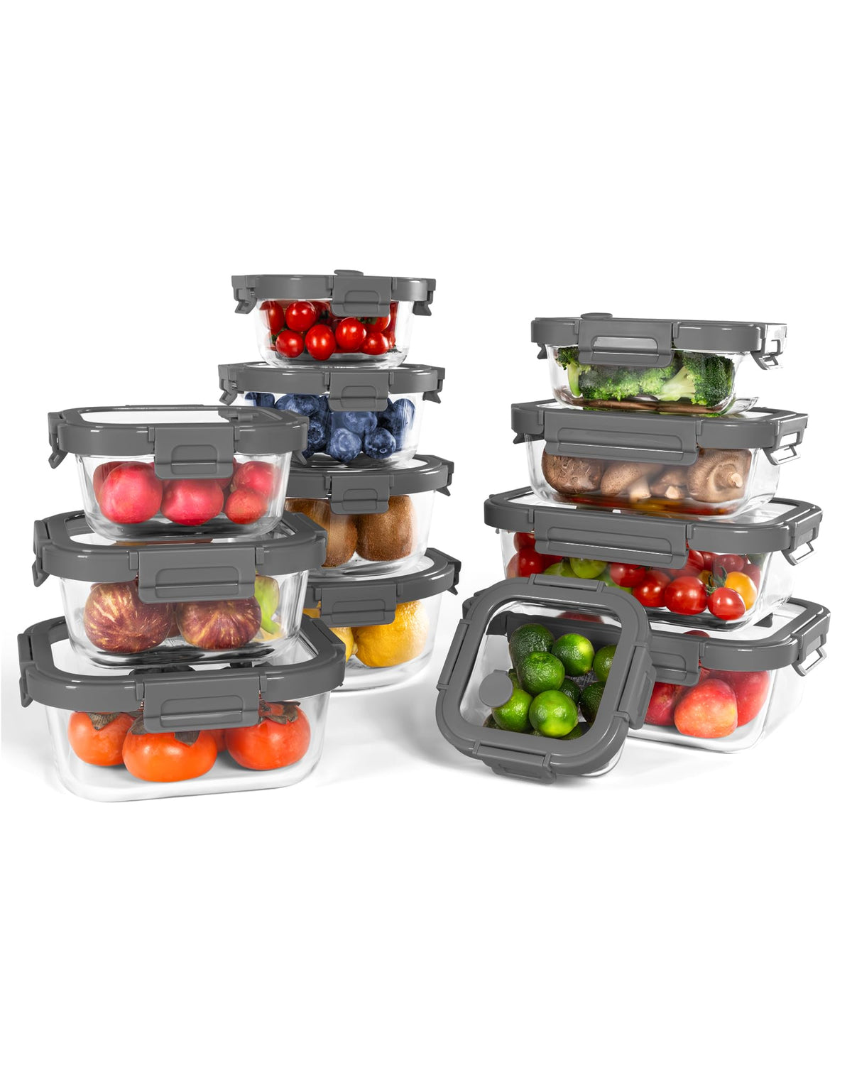 Airtight Glass Food Storage Containers With Lids
