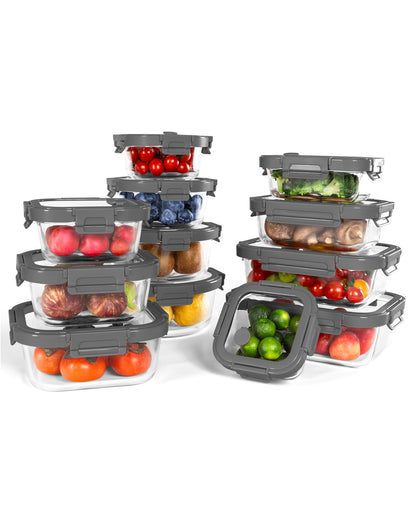 Airtight Glass Food Storage Containers With Lids