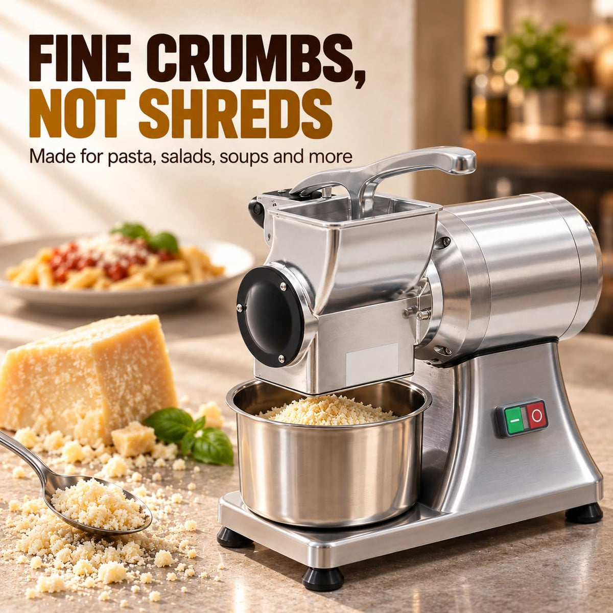 550W Heavy-Duty Electric Cheese Grater