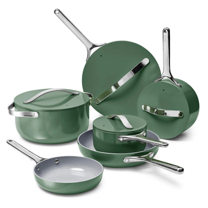 Ceramic Nonstick Cookware Set With Storage