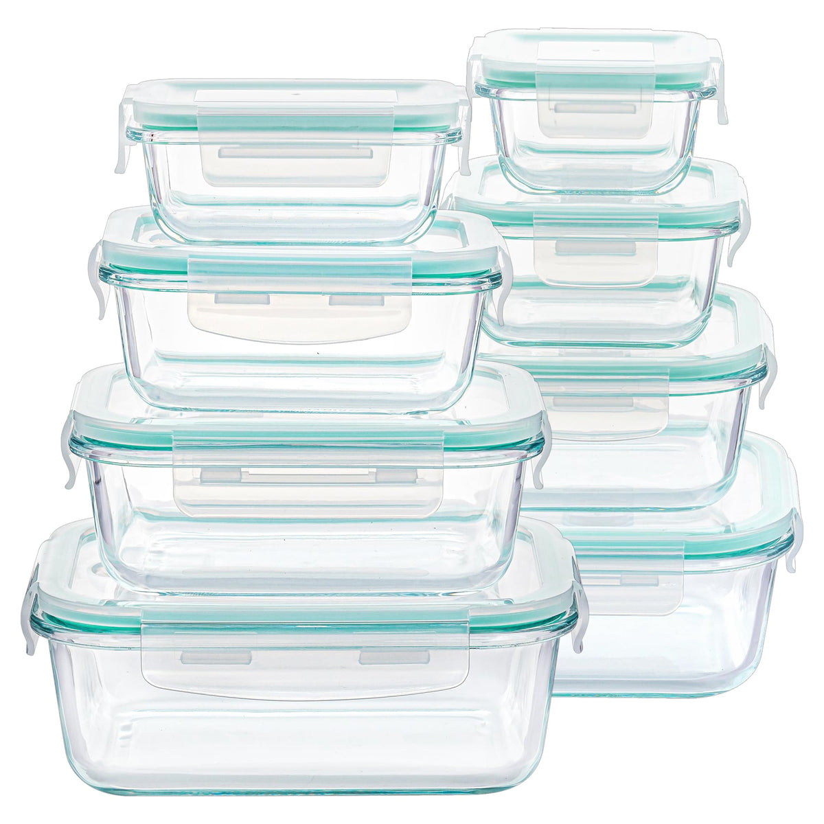 8-Piece Glass Food Storage Container Set