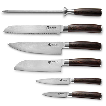 Japanese Damascus Stainless Steel Knife Set
