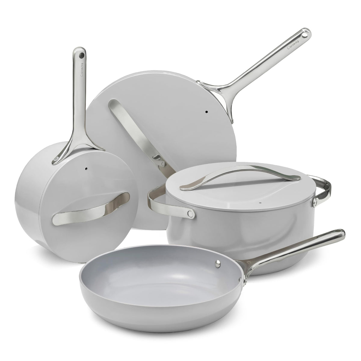 Ceramic Nonstick Cookware Set With Storage