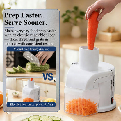 4-in-1 Electric Vegetable Grater and Slicer
