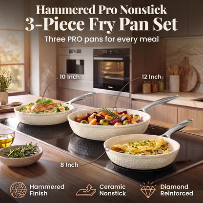 3-Piece Nonstick Cookware Set