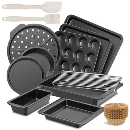 10-Piece Nonstick Stackable Bakeware Set