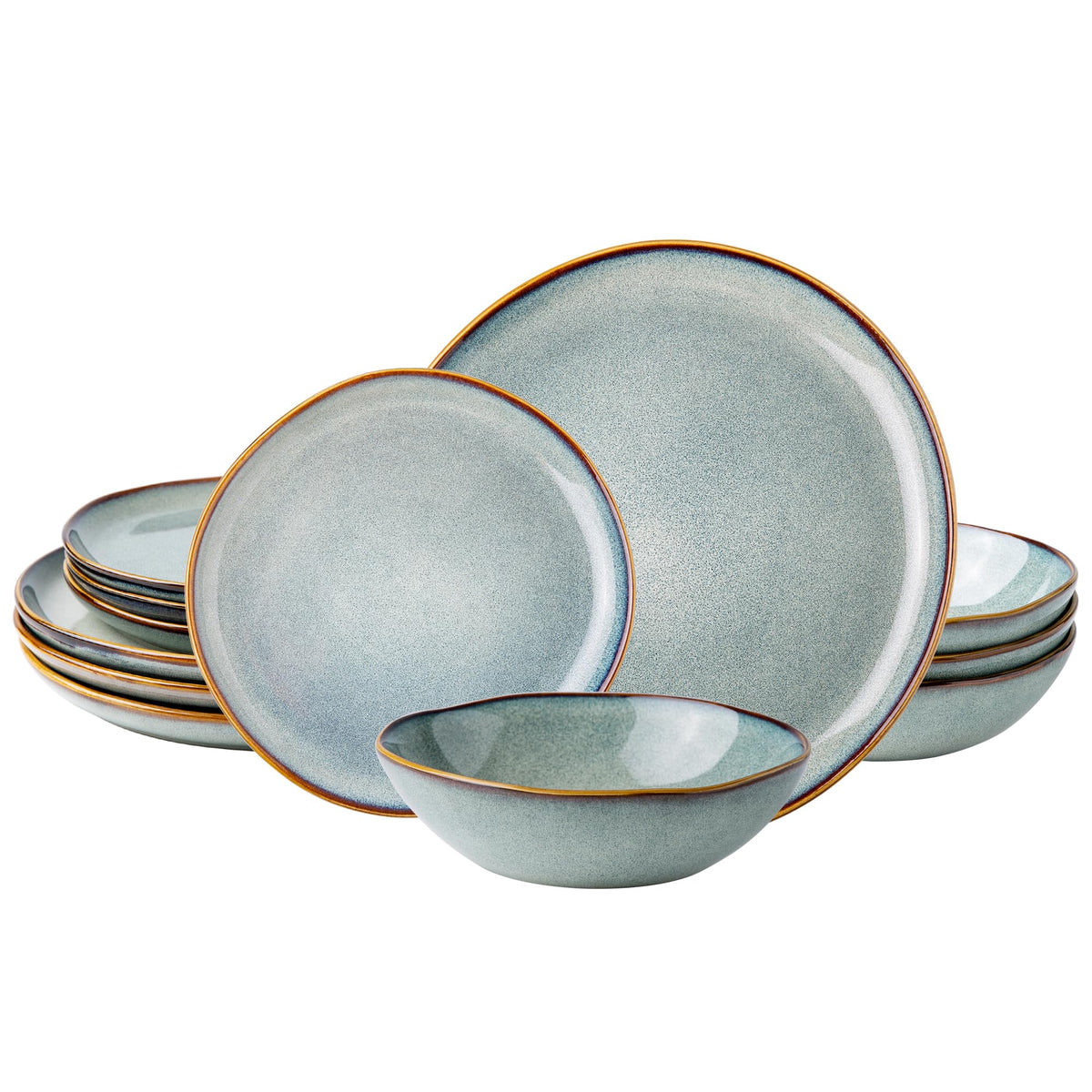 Reactive Glaze Stoneware Dinnerware Set