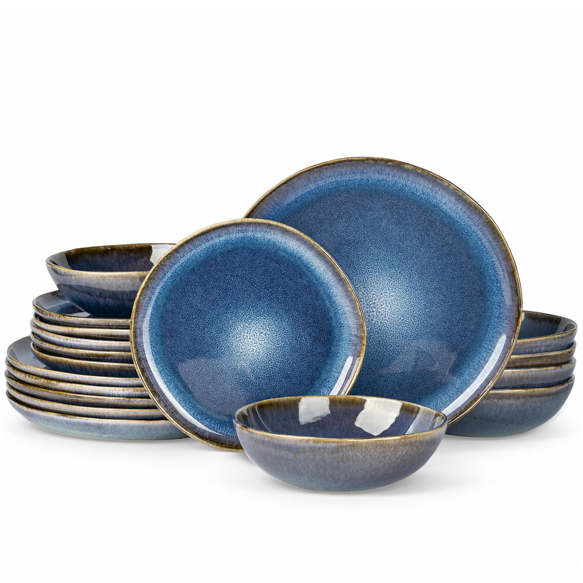Reactive Glaze Stoneware Dinnerware Set