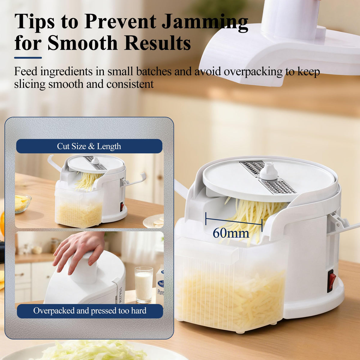 4-in-1 Electric Vegetable Grater and Slicer
