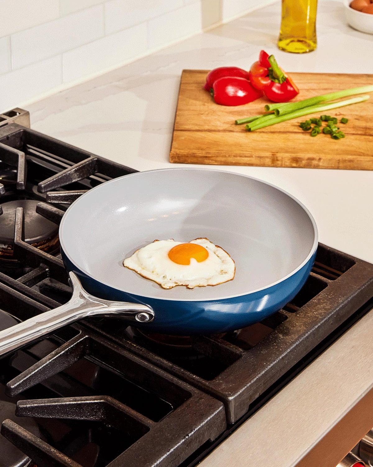 3-Piece Ceramic Nonstick Frying Pan Set