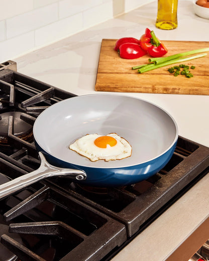 3-Piece Ceramic Nonstick Frying Pan Set