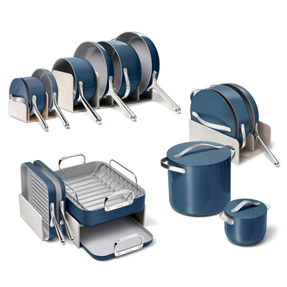Ceramic Nonstick Cookware Set With Storage