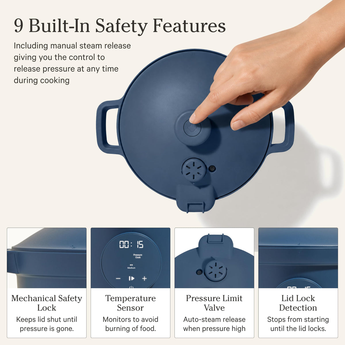 4-in-1 Ceramic 6-Quart Pressure Multi-Cooker