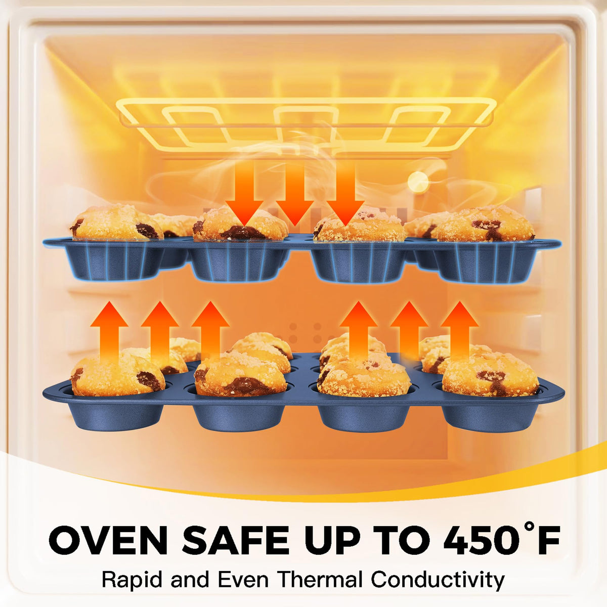 10-Piece Nonstick Stackable Bakeware Set