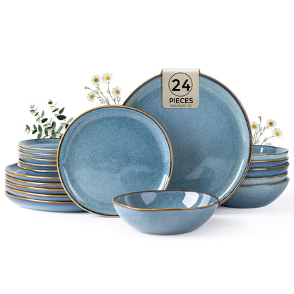 Reactive Glaze Stoneware Dinnerware Set