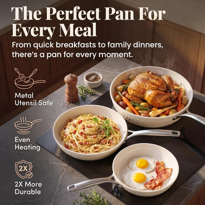 3-Piece Nonstick Cookware Set