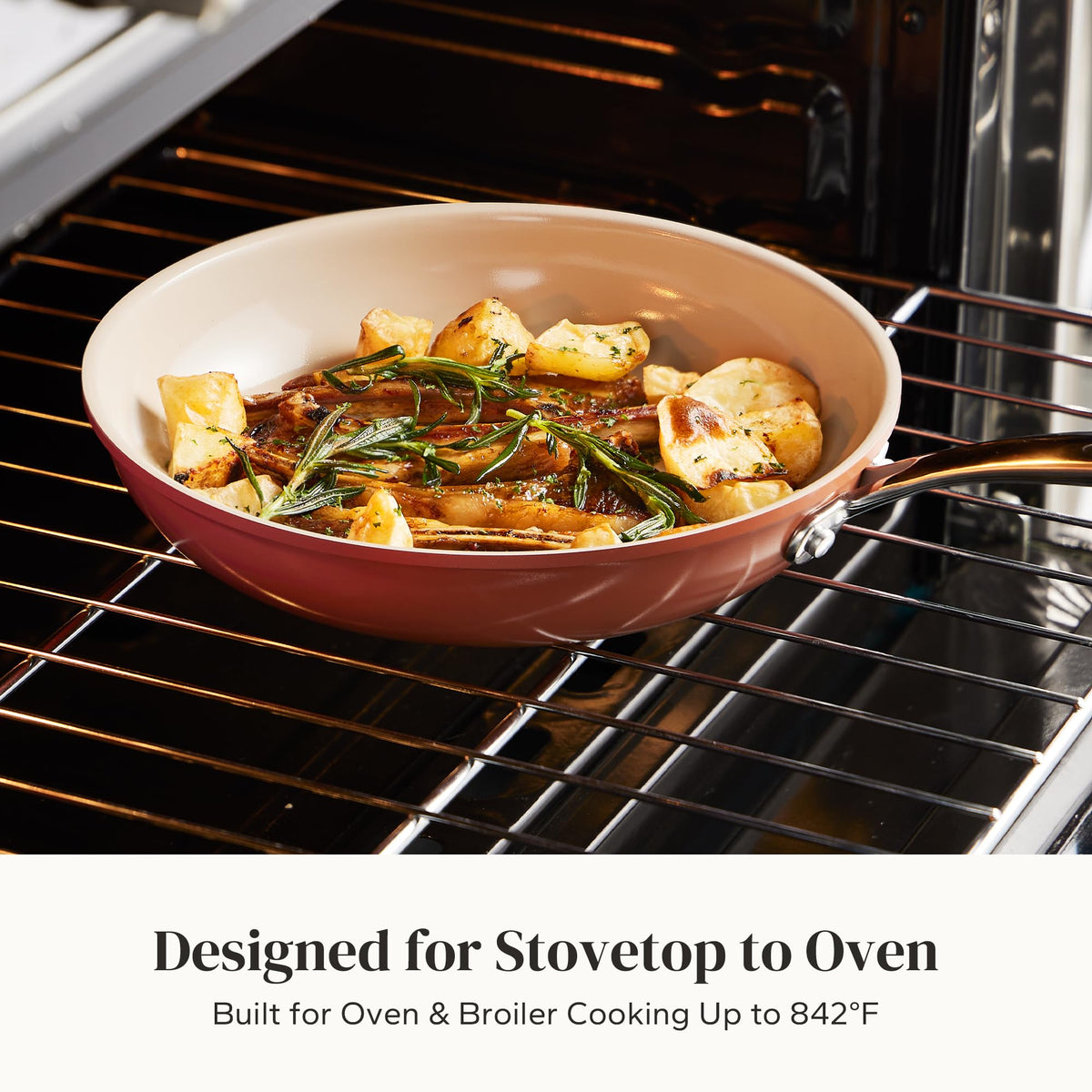 6-Piece Ceramic Nonstick Frying Pan Set
