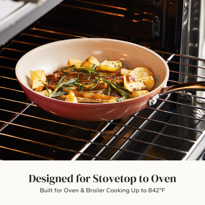 6-Piece Ceramic Nonstick Frying Pan Set