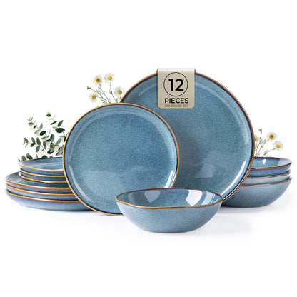 Reactive Glaze Stoneware Dinnerware Set
