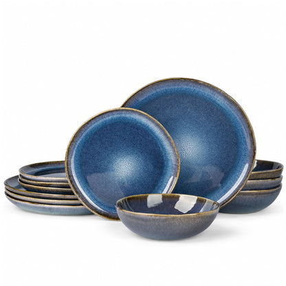 Reactive Glaze Stoneware Dinnerware Set