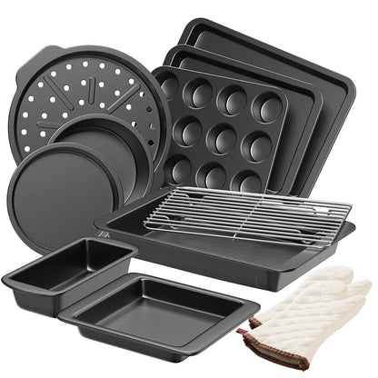10-Piece Nonstick Stackable Bakeware Set