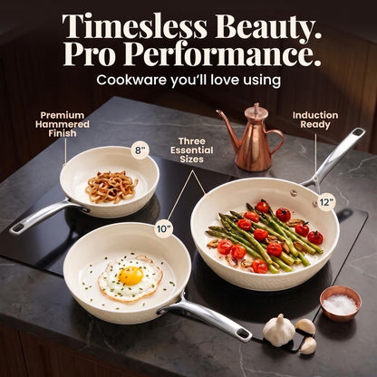 3-Piece Nonstick Cookware Set