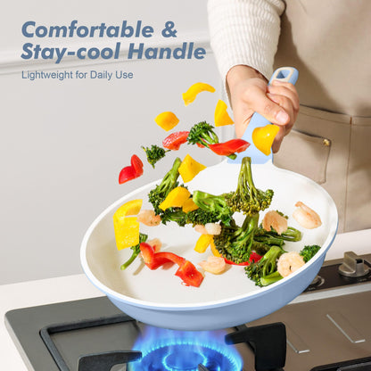 Nonstick Chef Frying Pan With Glass Lid