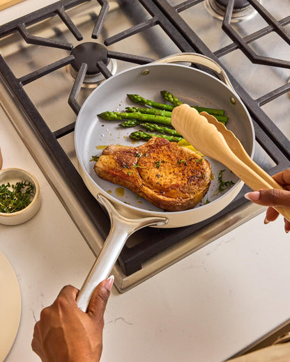 Ceramic Nonstick Sauté Pan With Stainless Handle