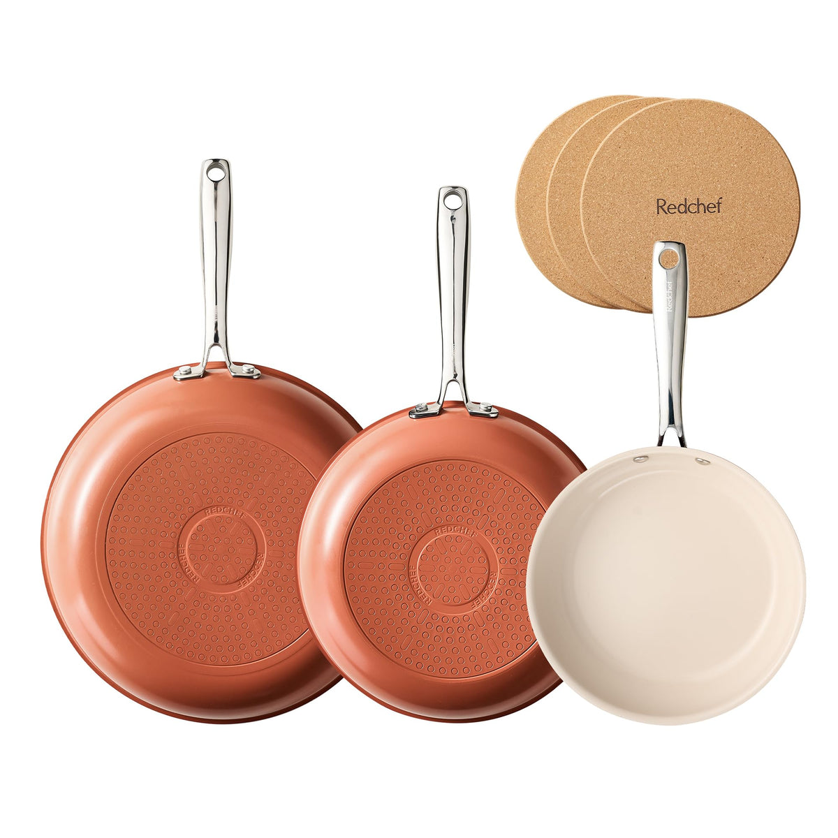 6-Piece Ceramic Nonstick Frying Pan Set