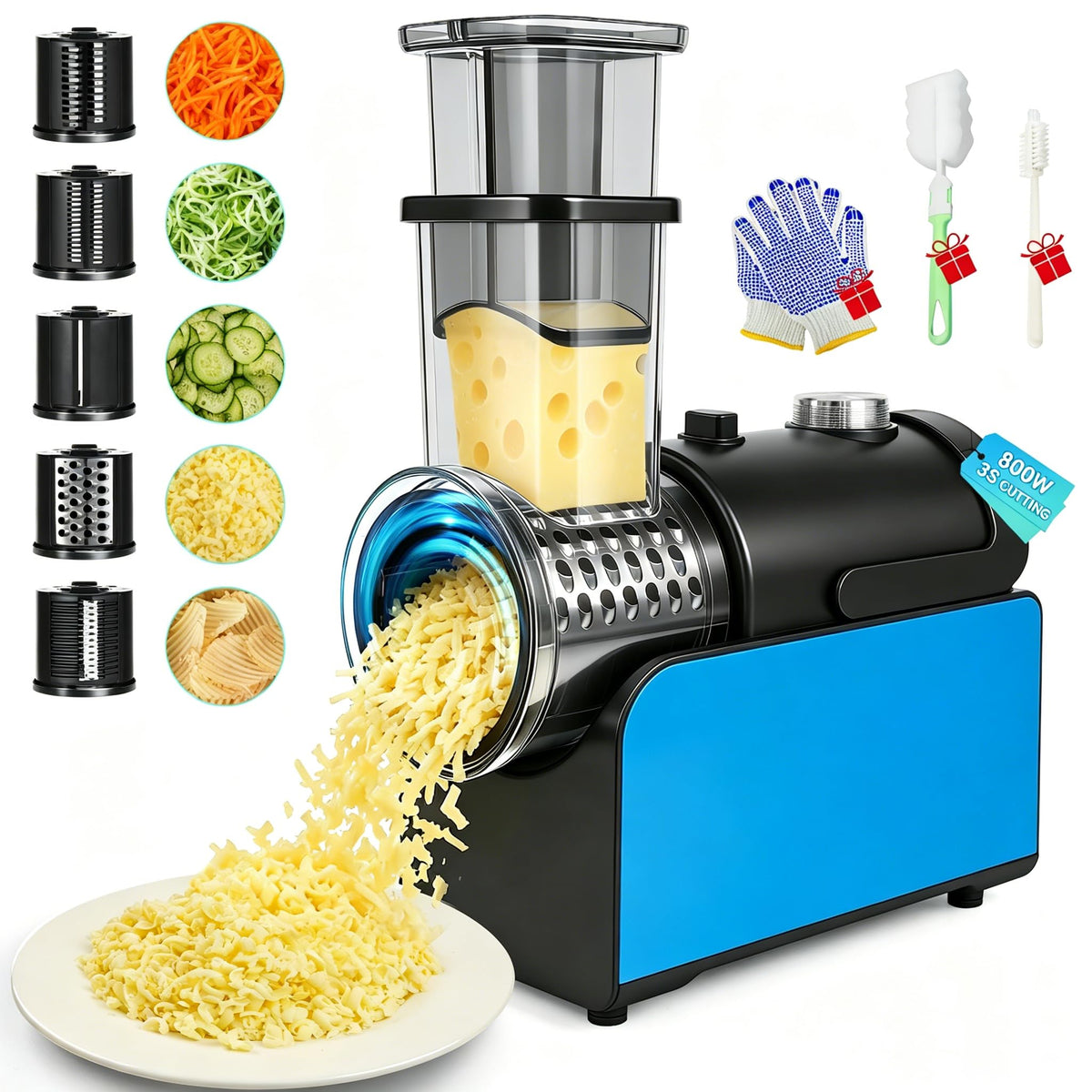 6-in-1 Electric Vegetable Grater and Slicer
