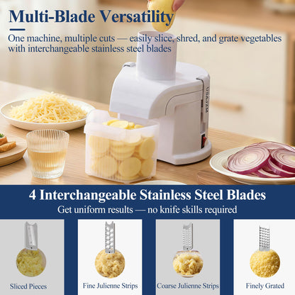 4-in-1 Electric Vegetable Grater and Slicer
