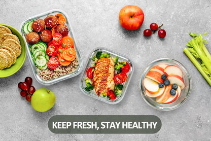 MCIRCO 24-Piece Glass Food Storage Containers