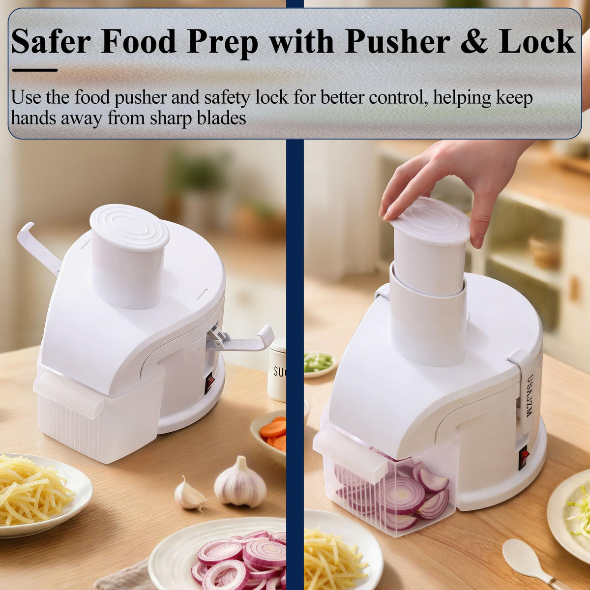 4-in-1 Electric Vegetable Grater and Slicer