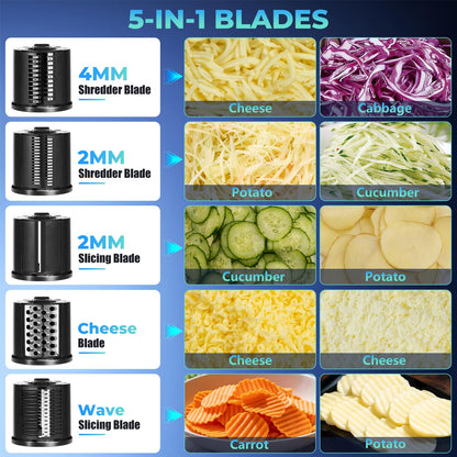 6-in-1 Electric Vegetable Grater and Slicer