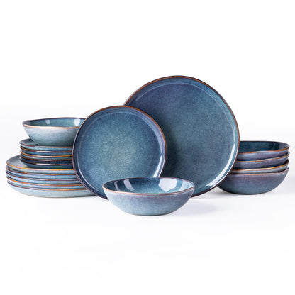 Reactive Glaze Stoneware Dinnerware Set