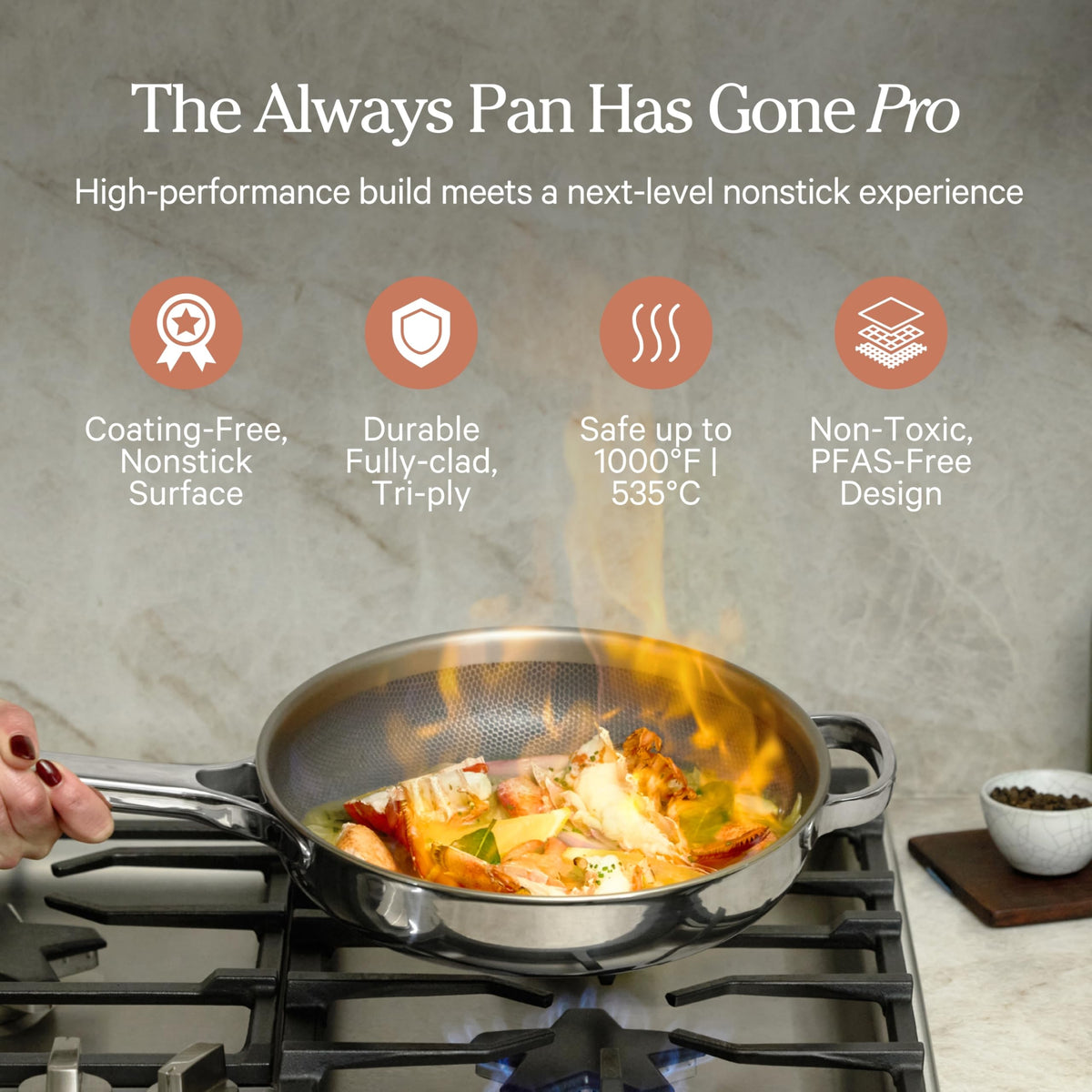 Titanium Nonstick Always Pan for Everyday Cooking