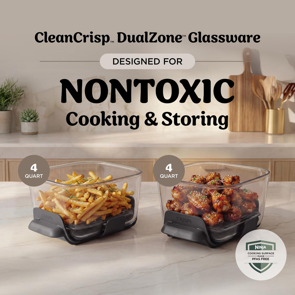 Ninja Crispi DualZone 6-in-1 Glass Air Fryer