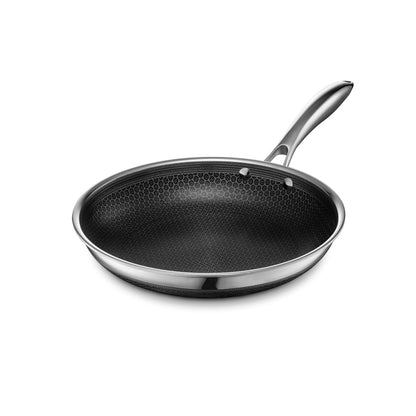 HexClad Hybrid Stainless Steel Frying Pans