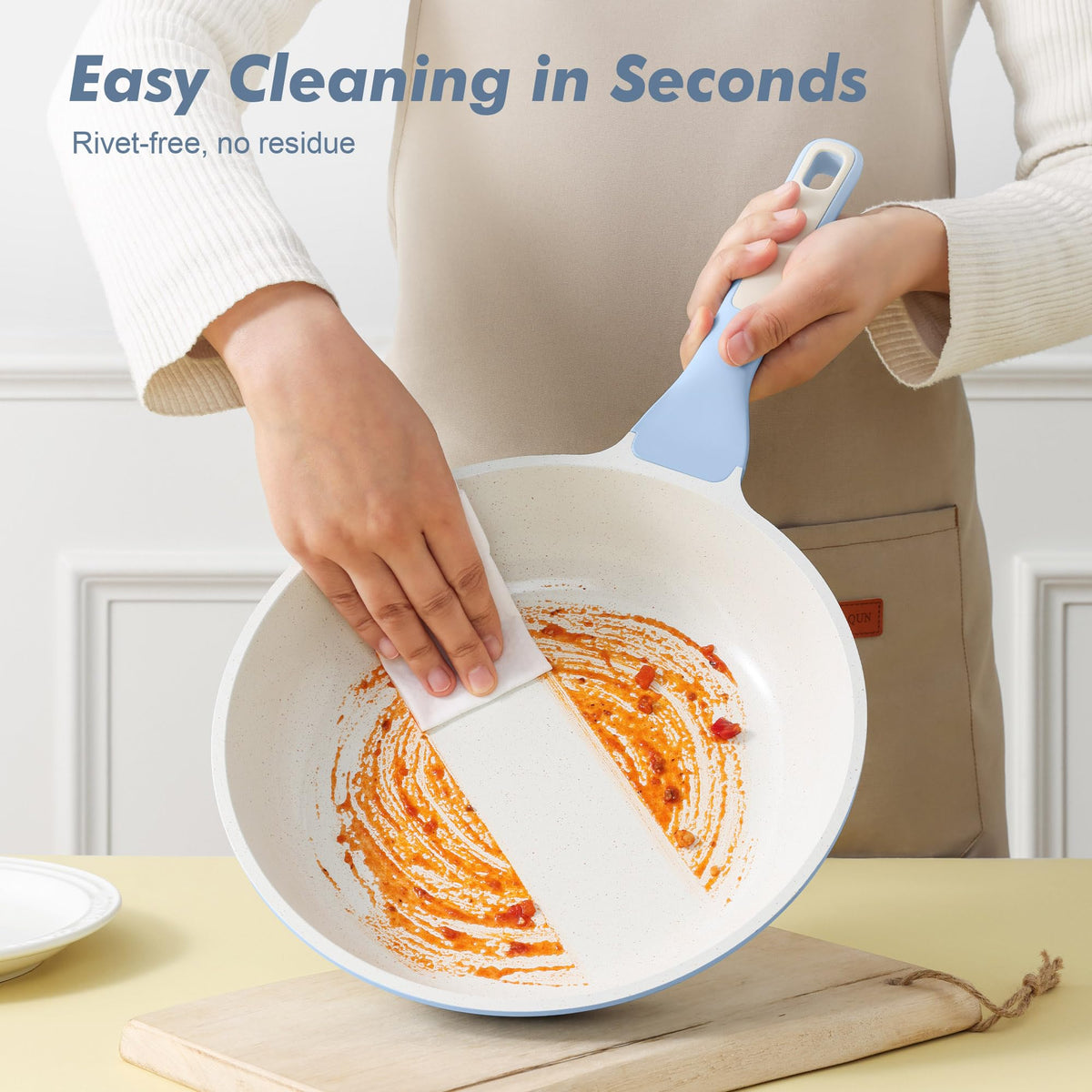 Nonstick Chef Frying Pan With Glass Lid