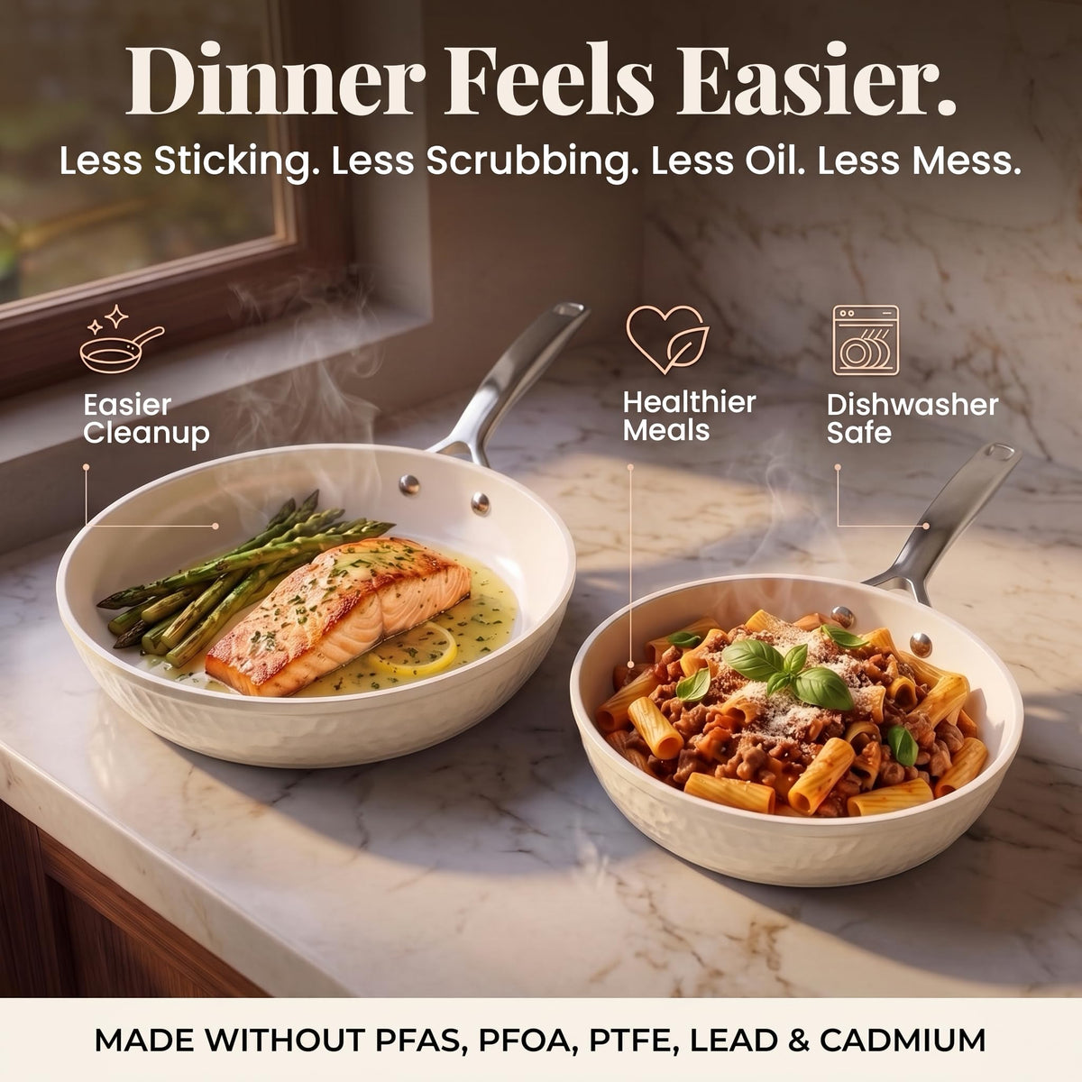 3-Piece Nonstick Cookware Set